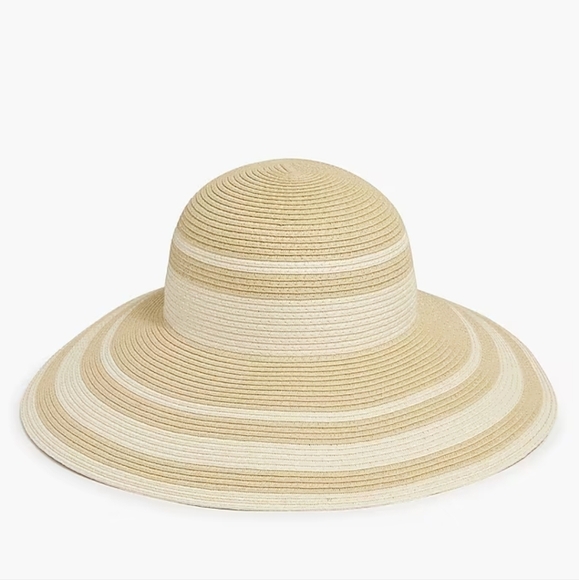 New J.Crew Striped Straw Hat - Picture 7 of 8